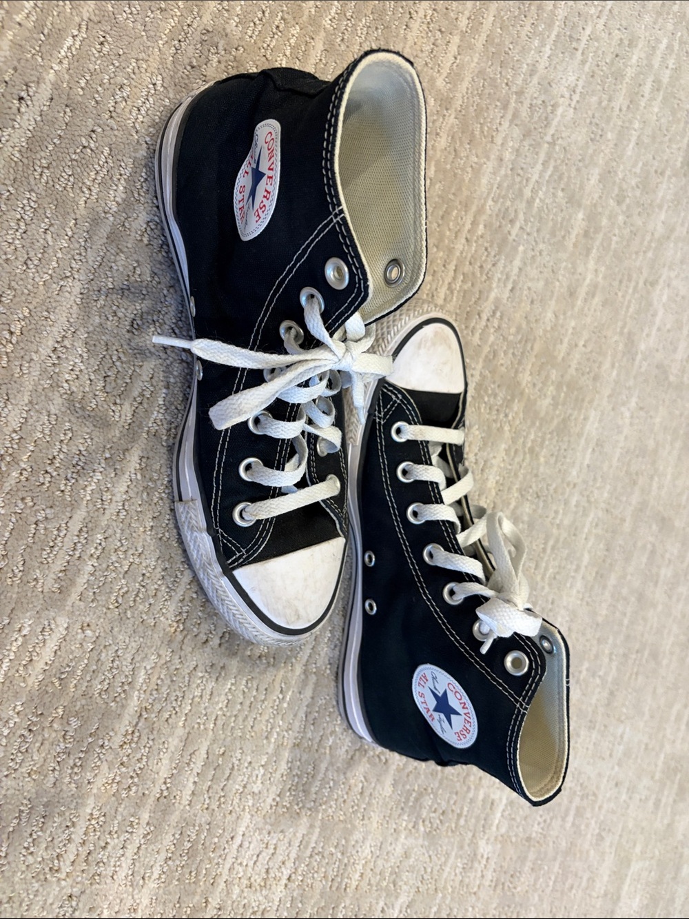 Converse Black & White High-Top Sneakers